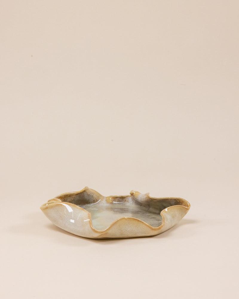 Glossy Grey Irregular Plate