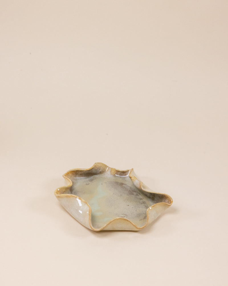Glossy Grey Irregular Plate