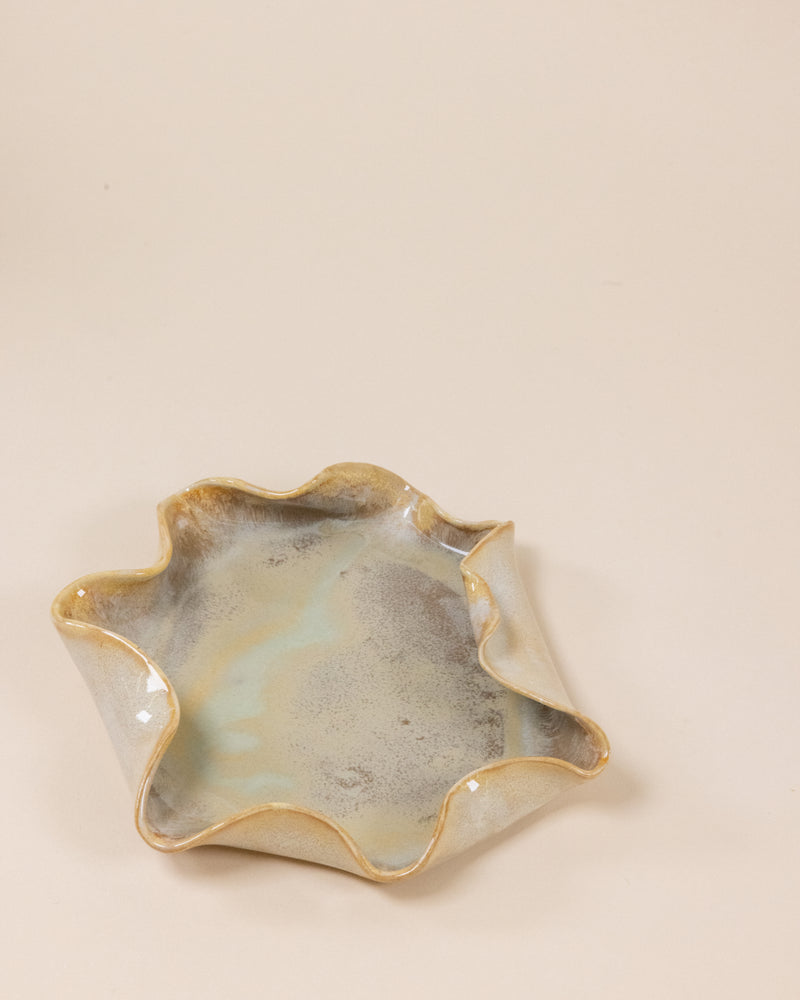 Glossy Grey Irregular Plate
