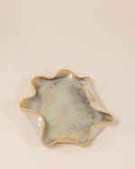 Glossy Grey Irregular Plate
