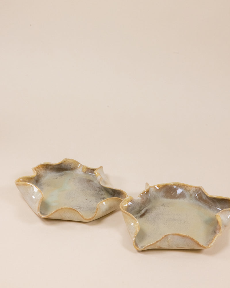 Glossy Grey Irregular Plate